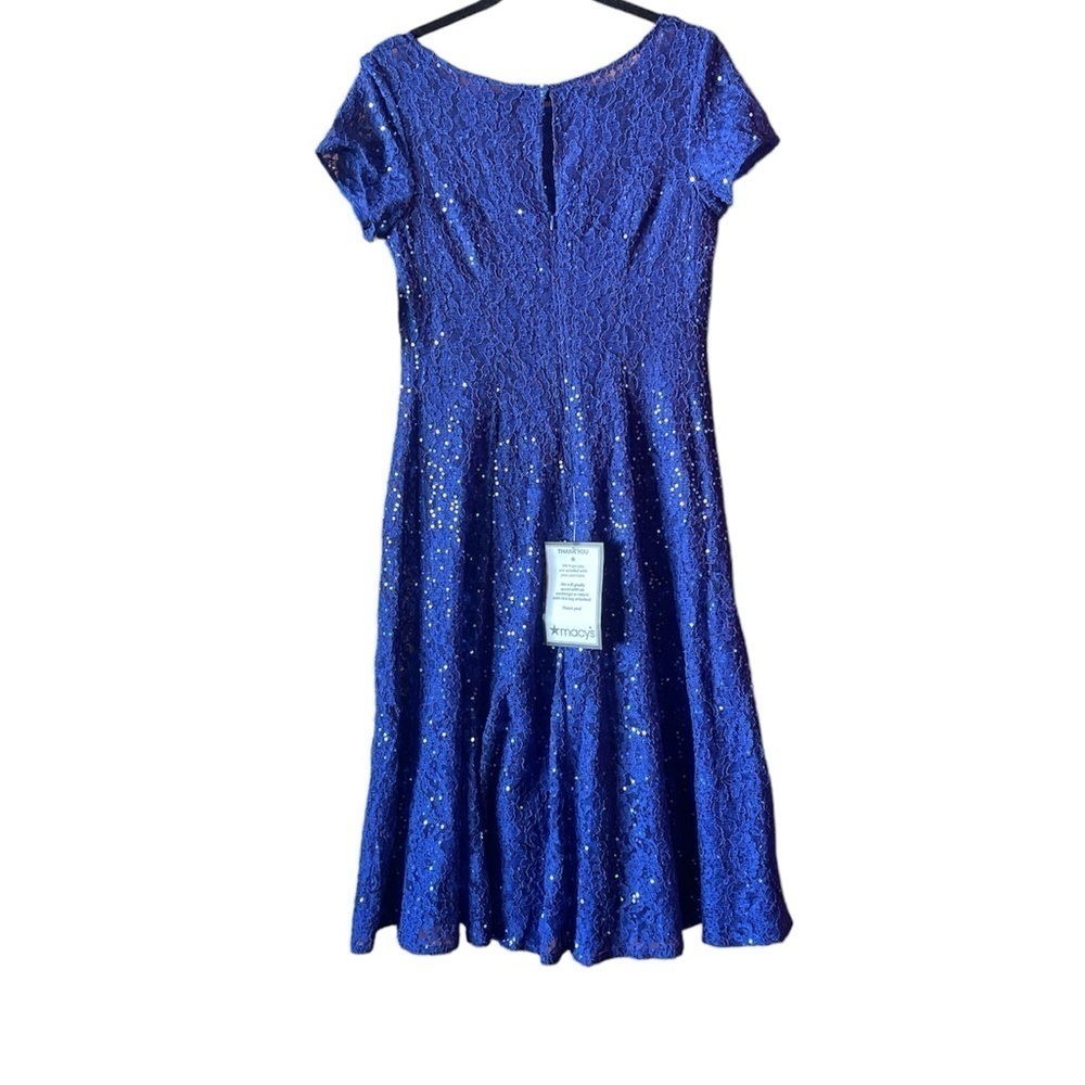 SLNY Classic and elegant, SL Fashions' sequin-scattered lace dress NWT SIZE 6 - Picture 7 of 8